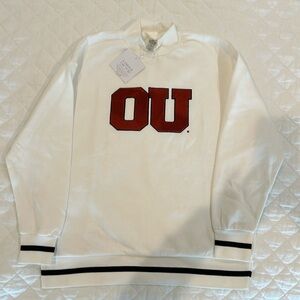Brand New University of Oklahoma Sooners Mock Pullover